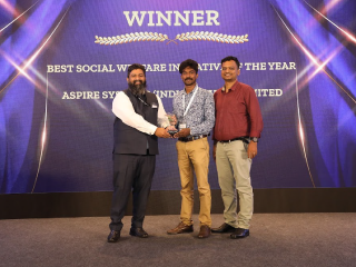Aspire Systems awarded Best Social Welfare Initiative of the Year